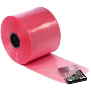 4 mil Pink Anti-Static ESD Poly Tubing 3" x 1075'/RL
