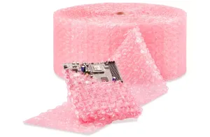 Anti-Static Industrial Bubble Roll - 1⁄2", 12" x 250', Non-Perforated