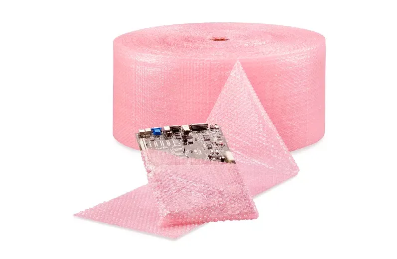 Anti-Static Industrial Bubble Roll - 3⁄16", 12" x 750', Perforated