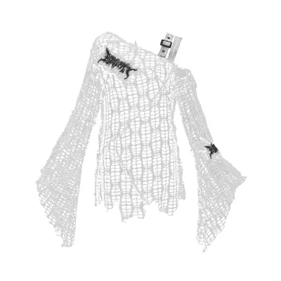 [Blood Supply] Madhouse Distressed Knit Fishnet Top