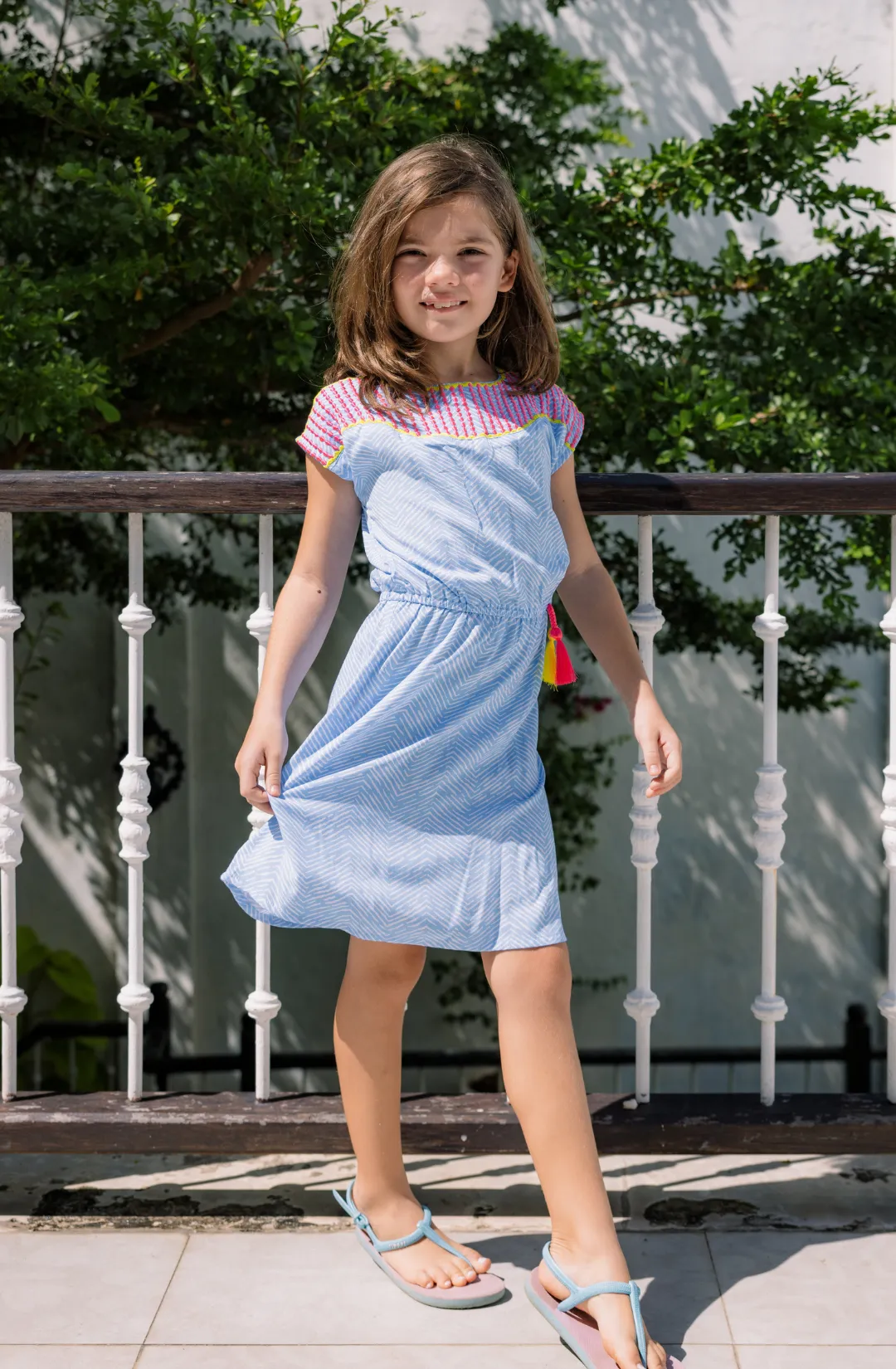 Clara Dress in Blue Sabine