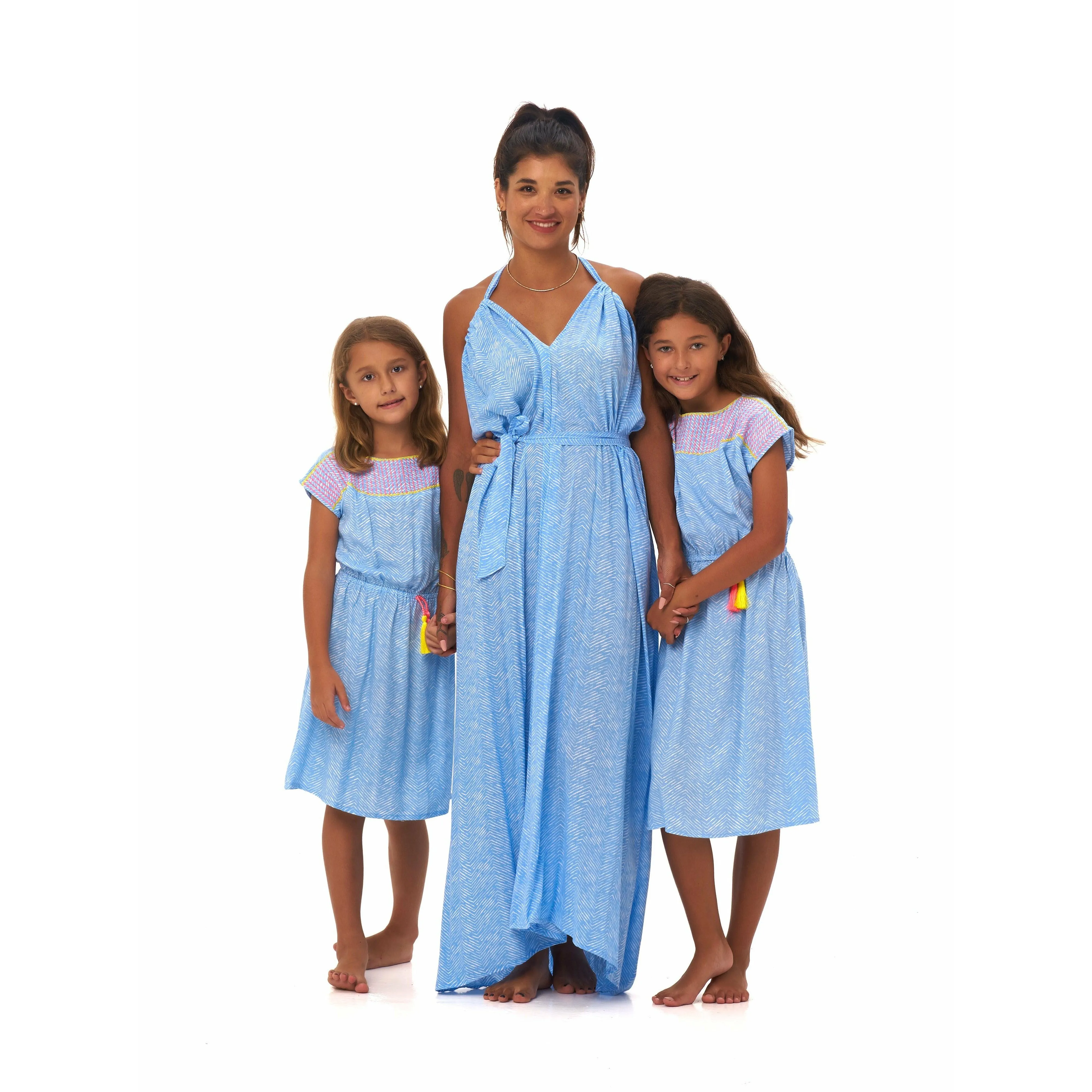 Clara Dress in Blue Sabine