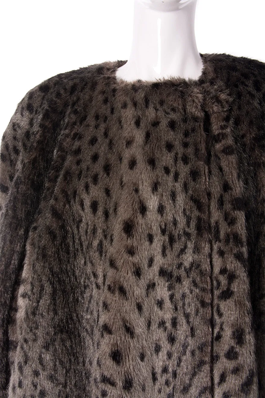 Leopard Faux Fur Coat