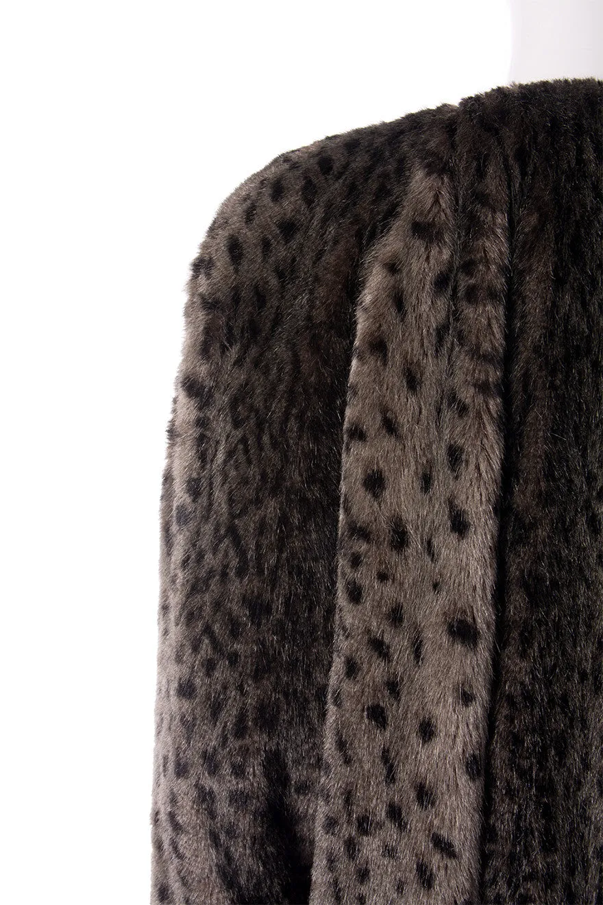 Leopard Faux Fur Coat