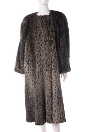 Leopard Faux Fur Coat