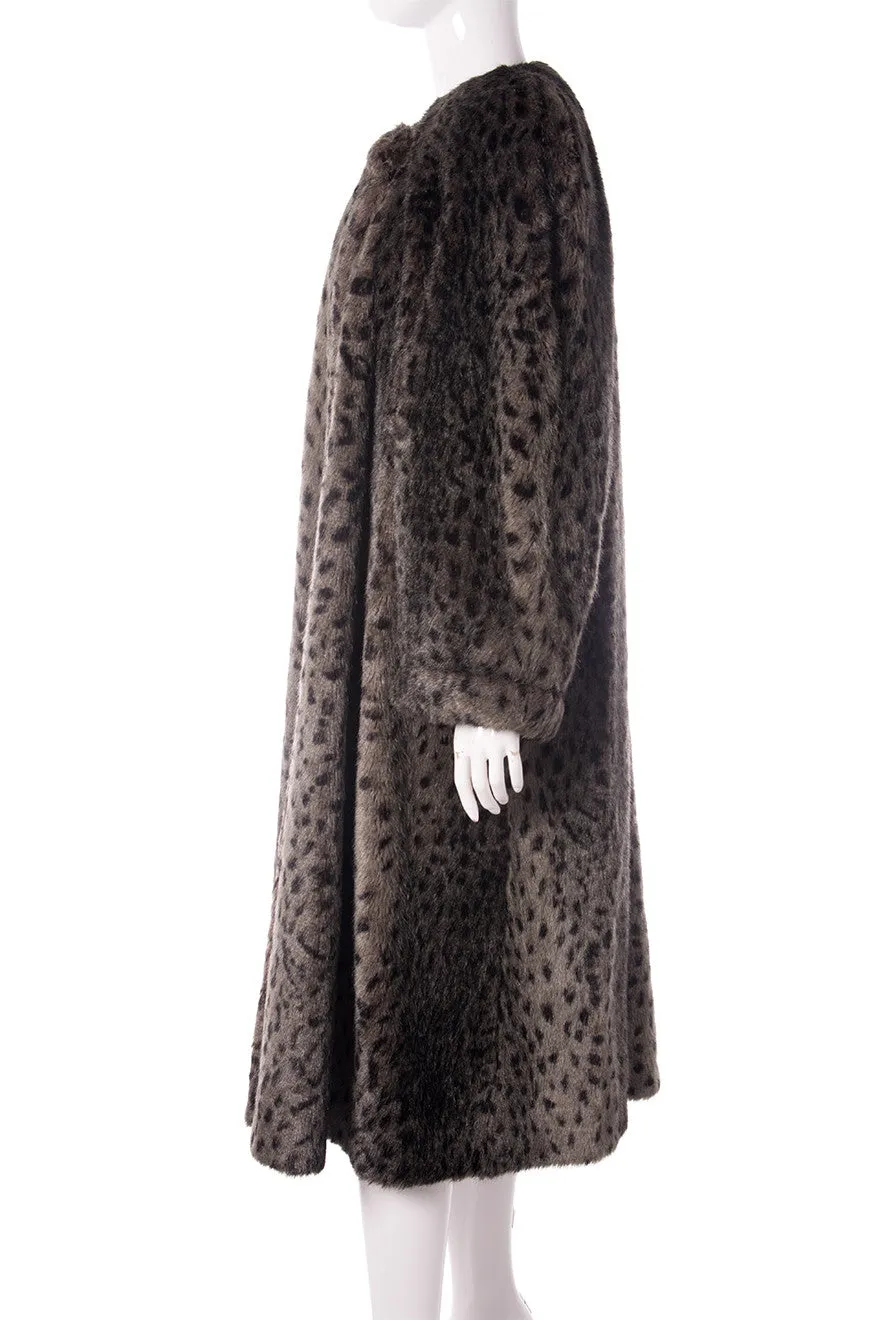Leopard Faux Fur Coat