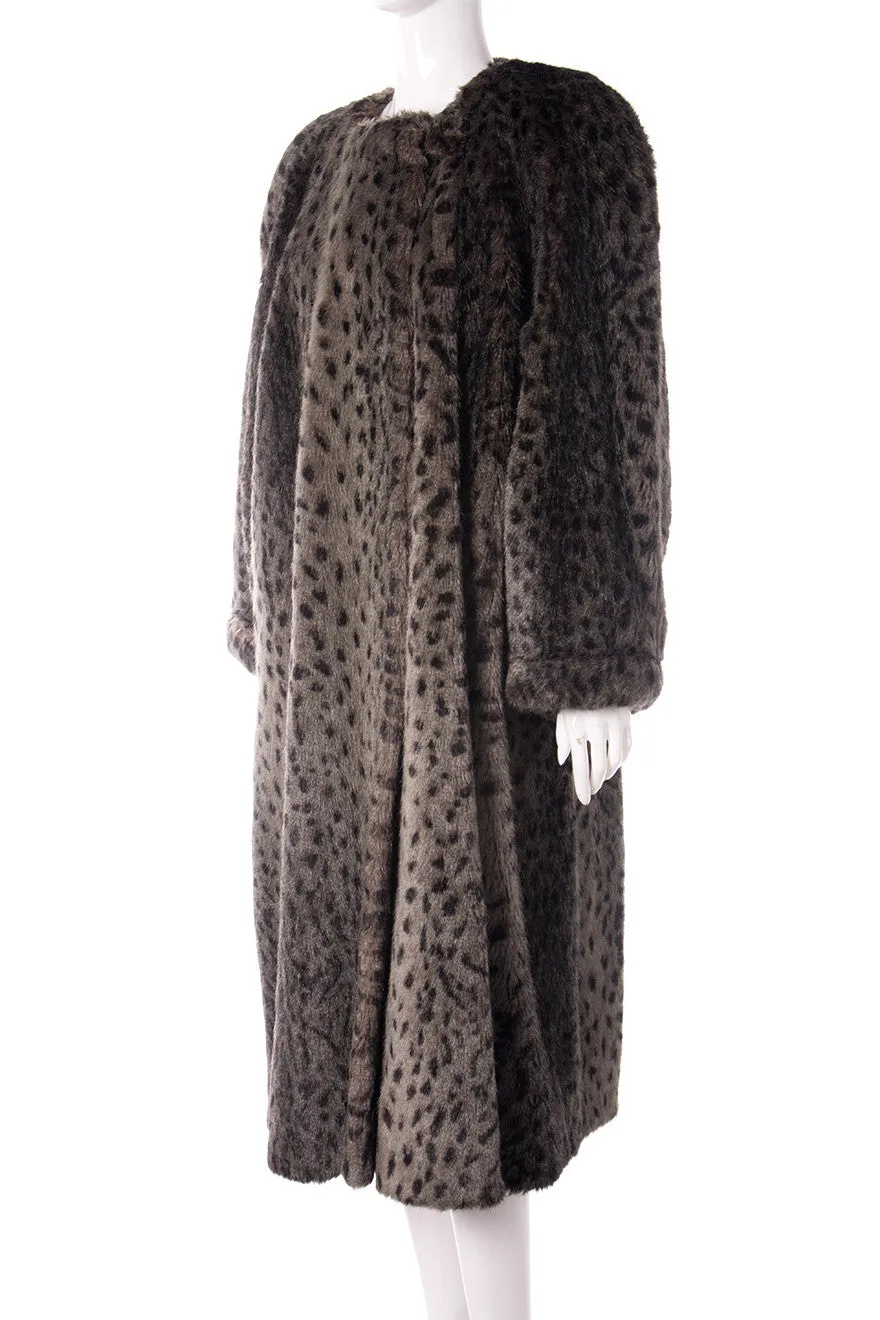 Leopard Faux Fur Coat