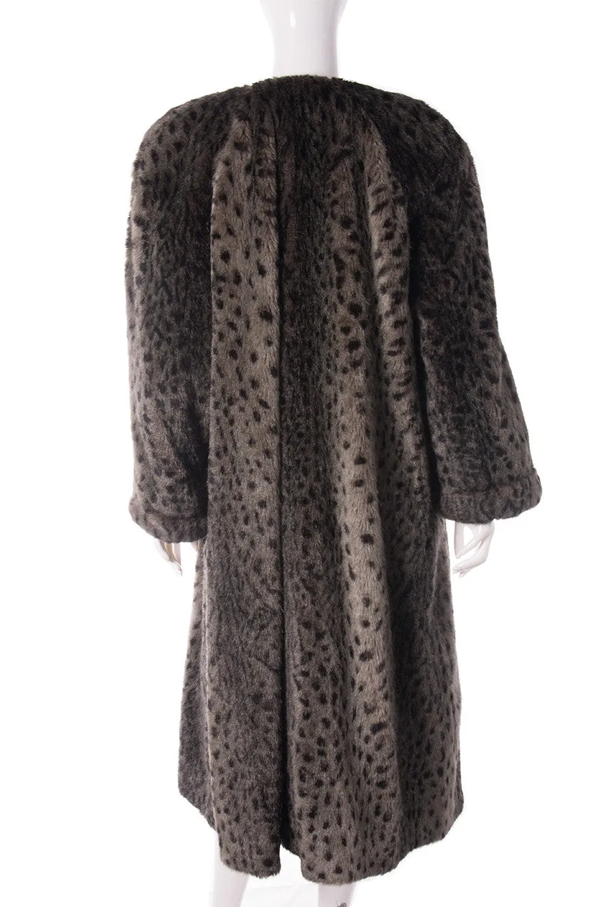 Leopard Faux Fur Coat