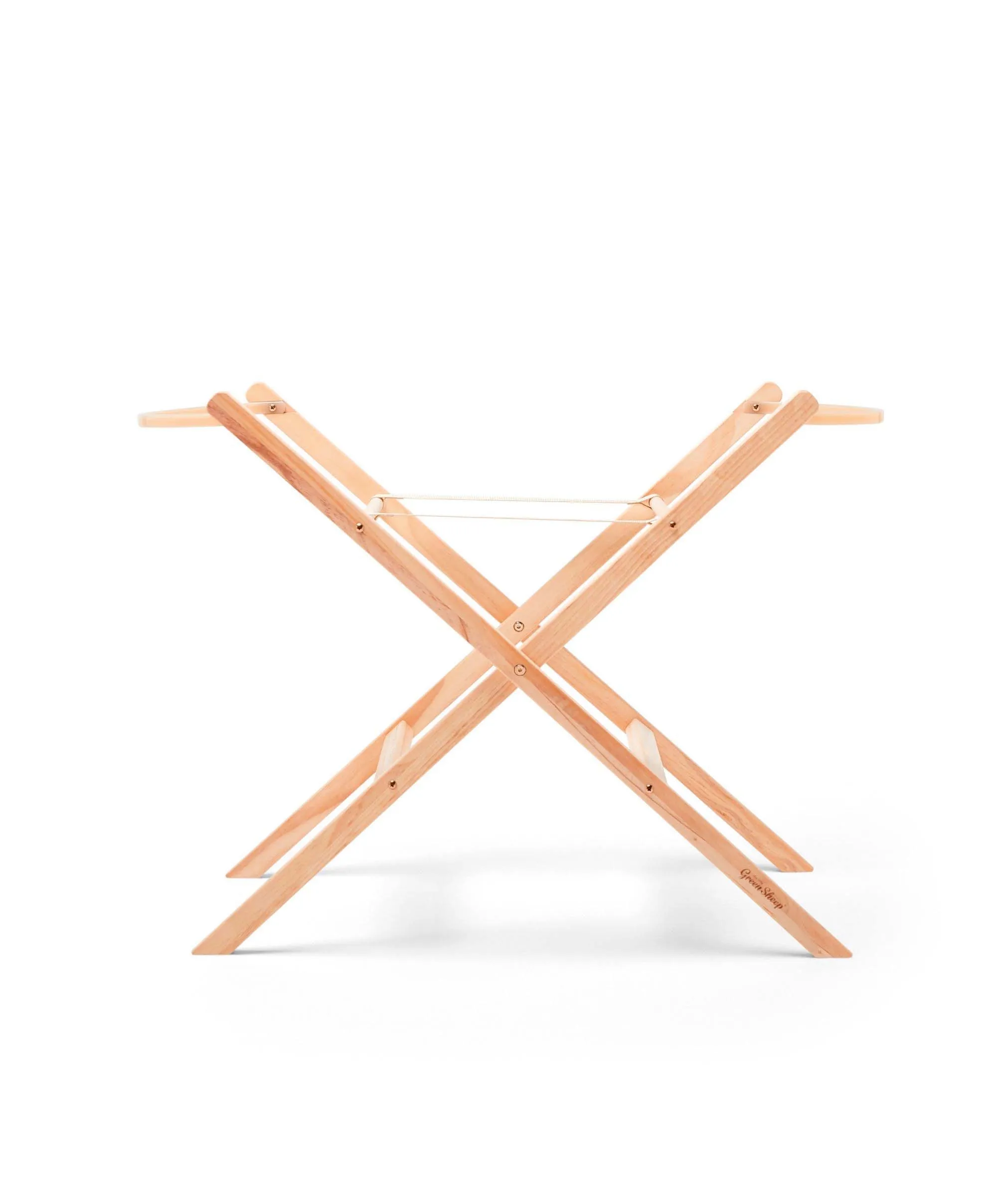 Little Green Sheep Moses Basket & Stand - Honey / Natural