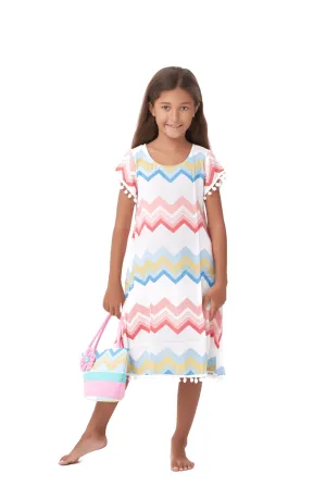 Milan Dress in Colorful Chevron Milan Dress in Colorful Chevron