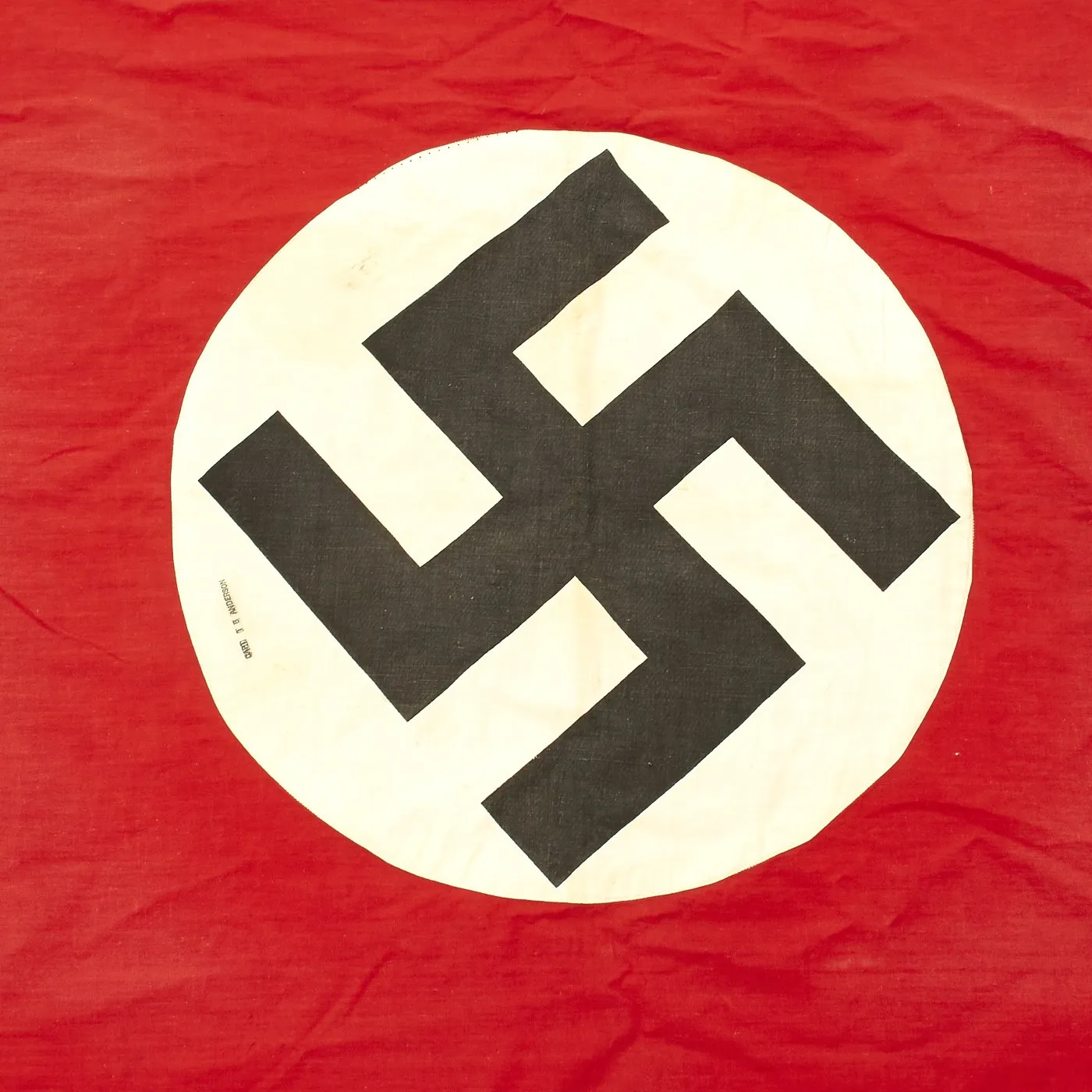Original German WWII National Flag Banner Captured by Captain of 634th Tank Destroyer Battalion in 1944