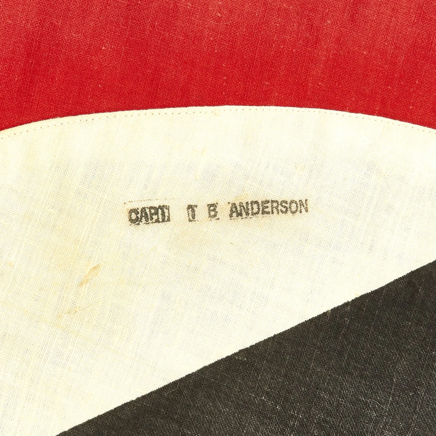 Original German WWII National Flag Banner Captured by Captain of 634th Tank Destroyer Battalion in 1944