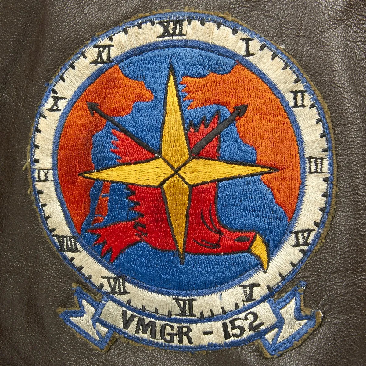 Original USMC Pilot Type G-1 Leather Flight Jacket Red Devils - Vietnam War Era