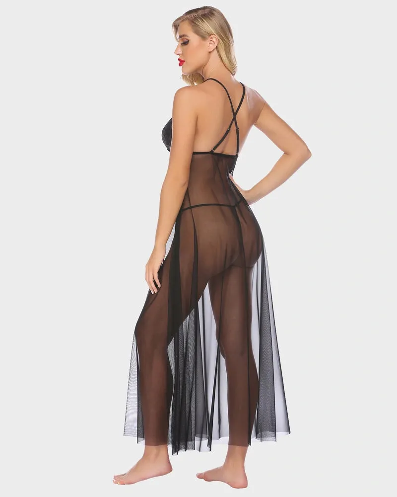 Scarlet Maxi Mesh Sleepwear
