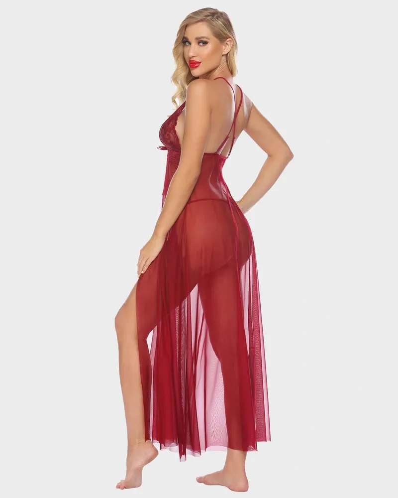 Scarlet Maxi Mesh Sleepwear