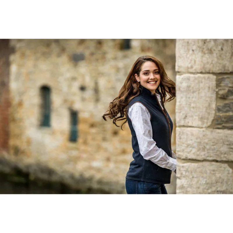 Schoffel Ladies Reversible Merino/Cashmere Gilet - Navy/Grey