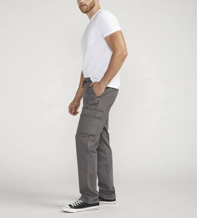 Silver Jeans Mens Dark Grey Pull On Cargo Pant