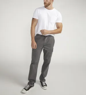 Silver Jeans Mens Dark Grey Pull On Cargo Pant
