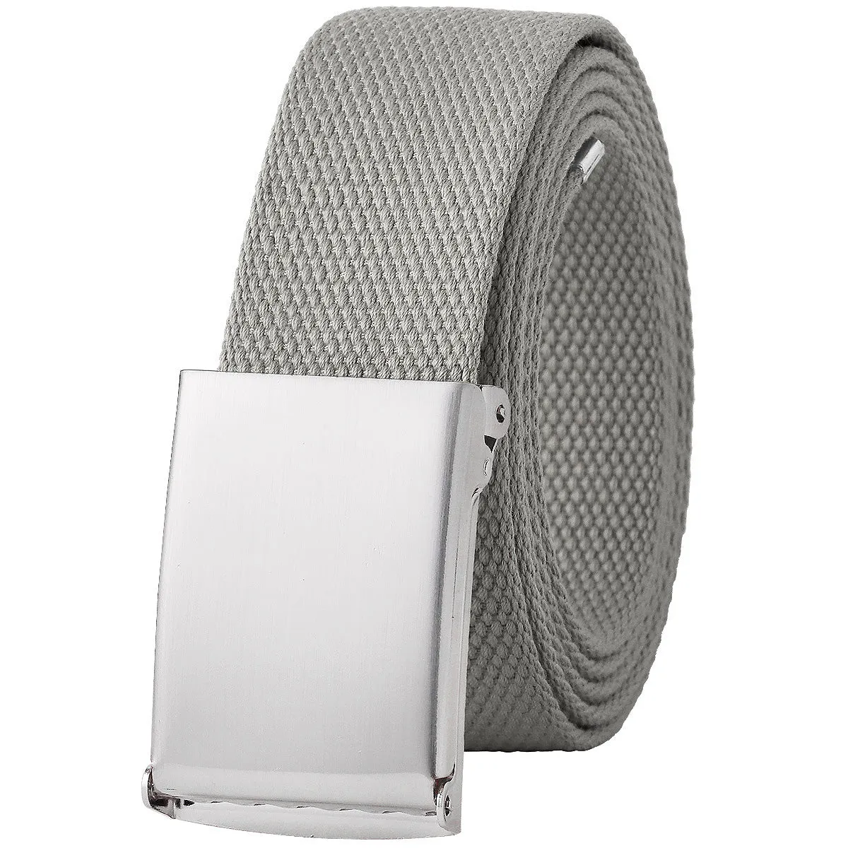 Web Belt Fully Adjustable Cut to Fit Golf Belt Flip Top Silver Buckle